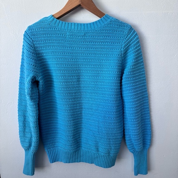 Loft blue small balloon sleeve sweater size XS - Picture 7 of 8